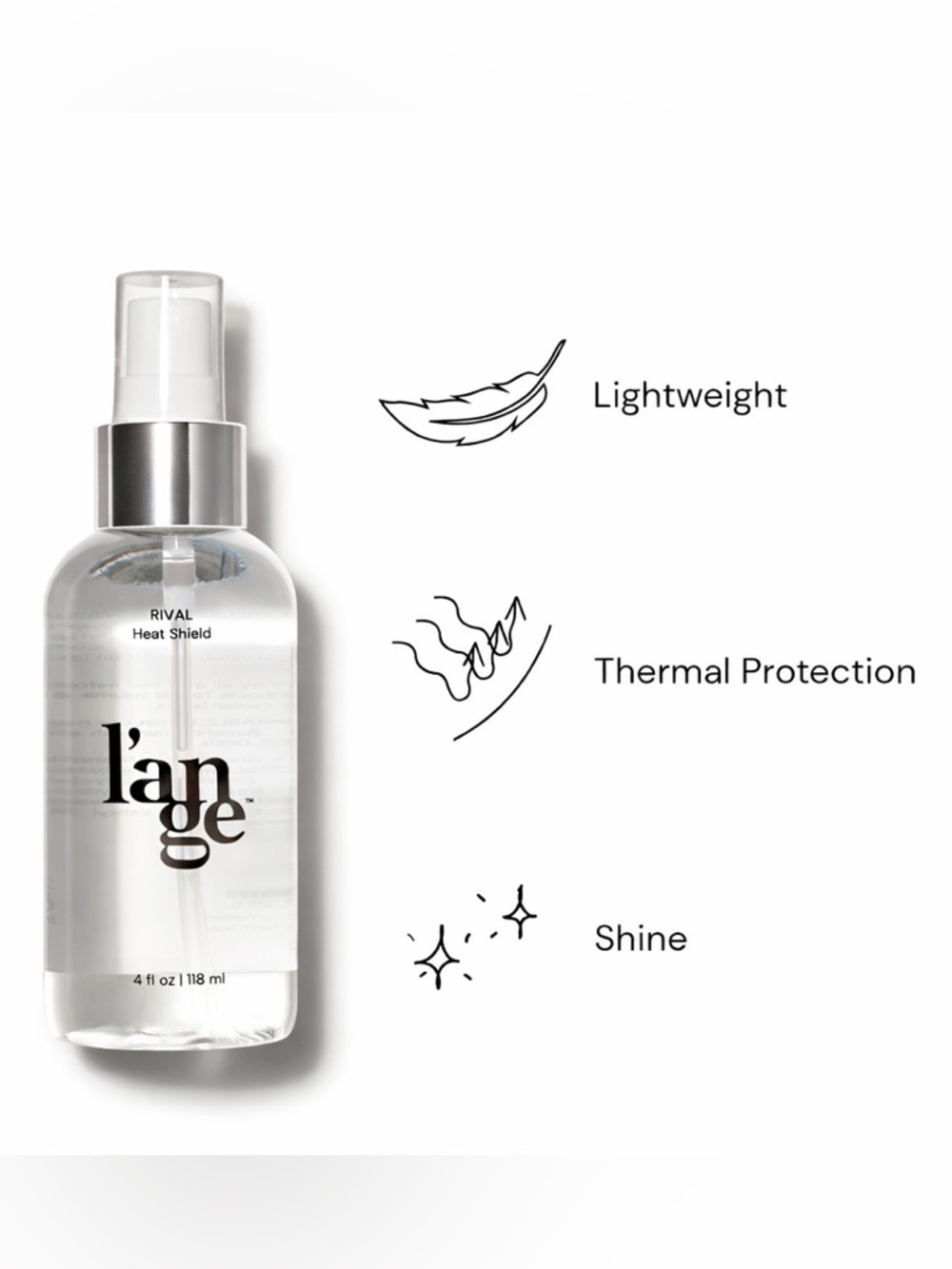 NEW/Factory Sealed L’ange Rival Heat Shield 4 fl oz - Picture 2 of 4